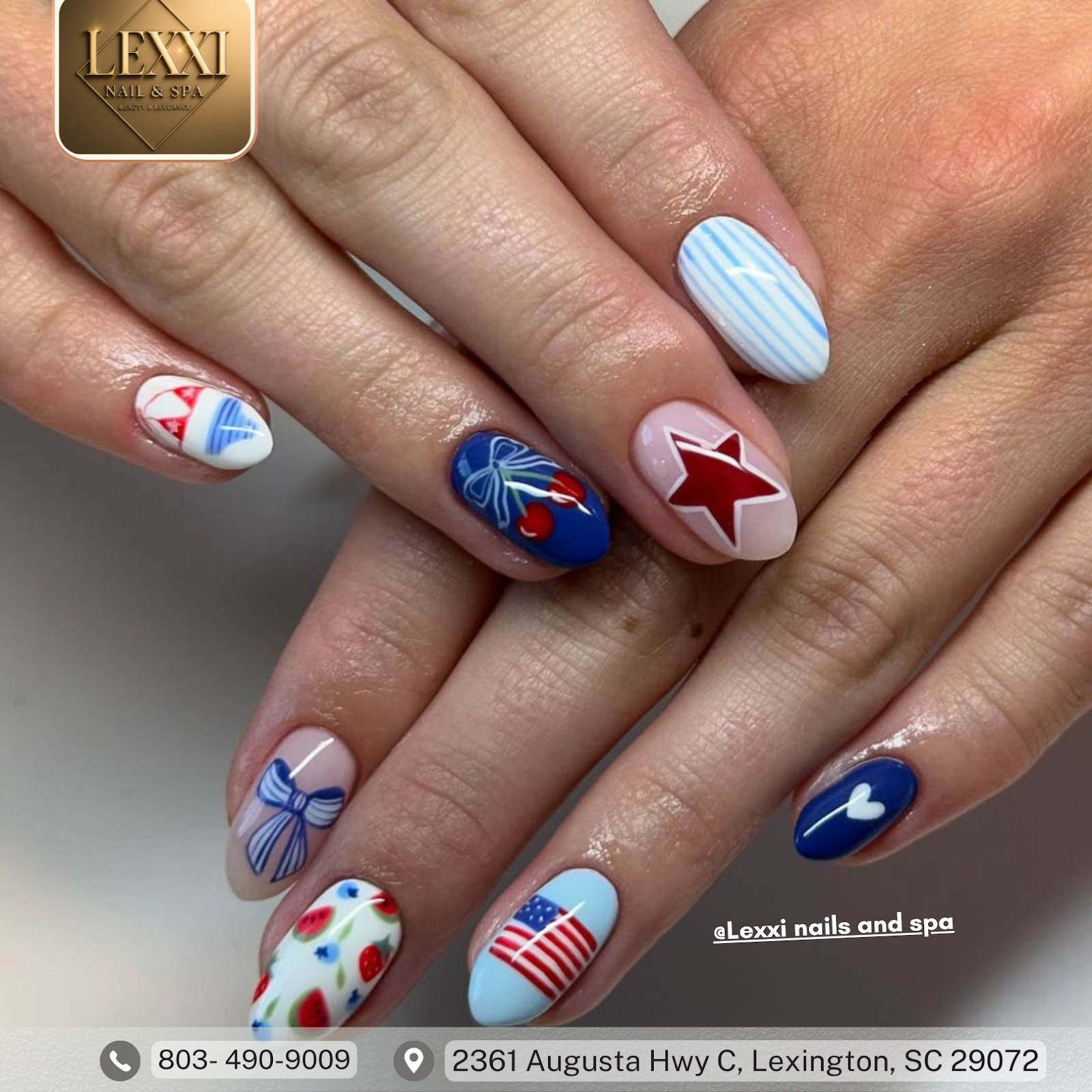 Lexxi nails and spa logo